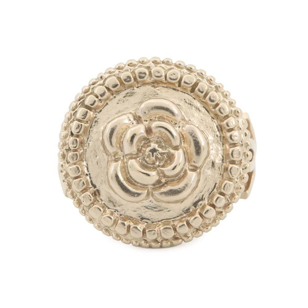 CHANEL Gold Logo Ring - Picture 1 of 7